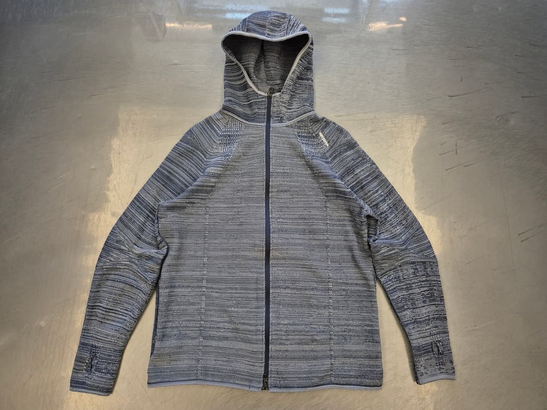 브리핑 3D 로고 후드 니트 짚업 상품이미지1