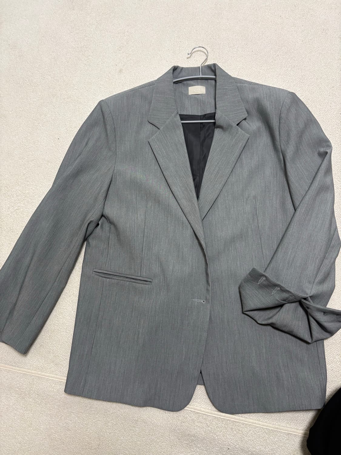 그레이 오버핏 블레이져 상품이미지1