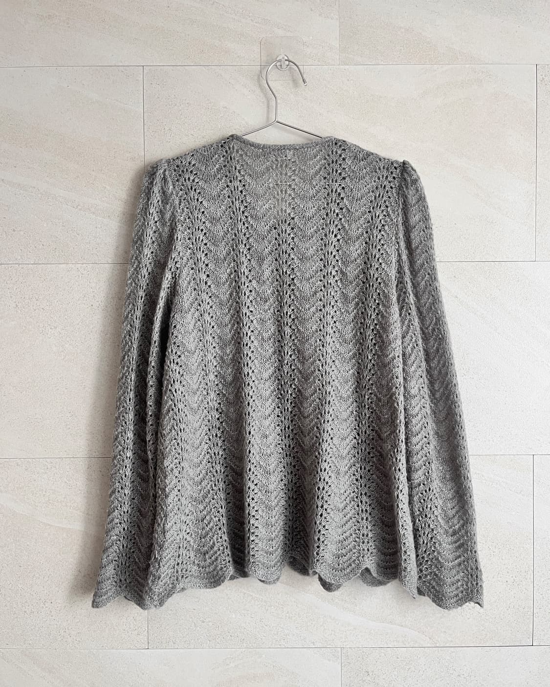 뮤트 카키 니트 가디건 상품이미지5