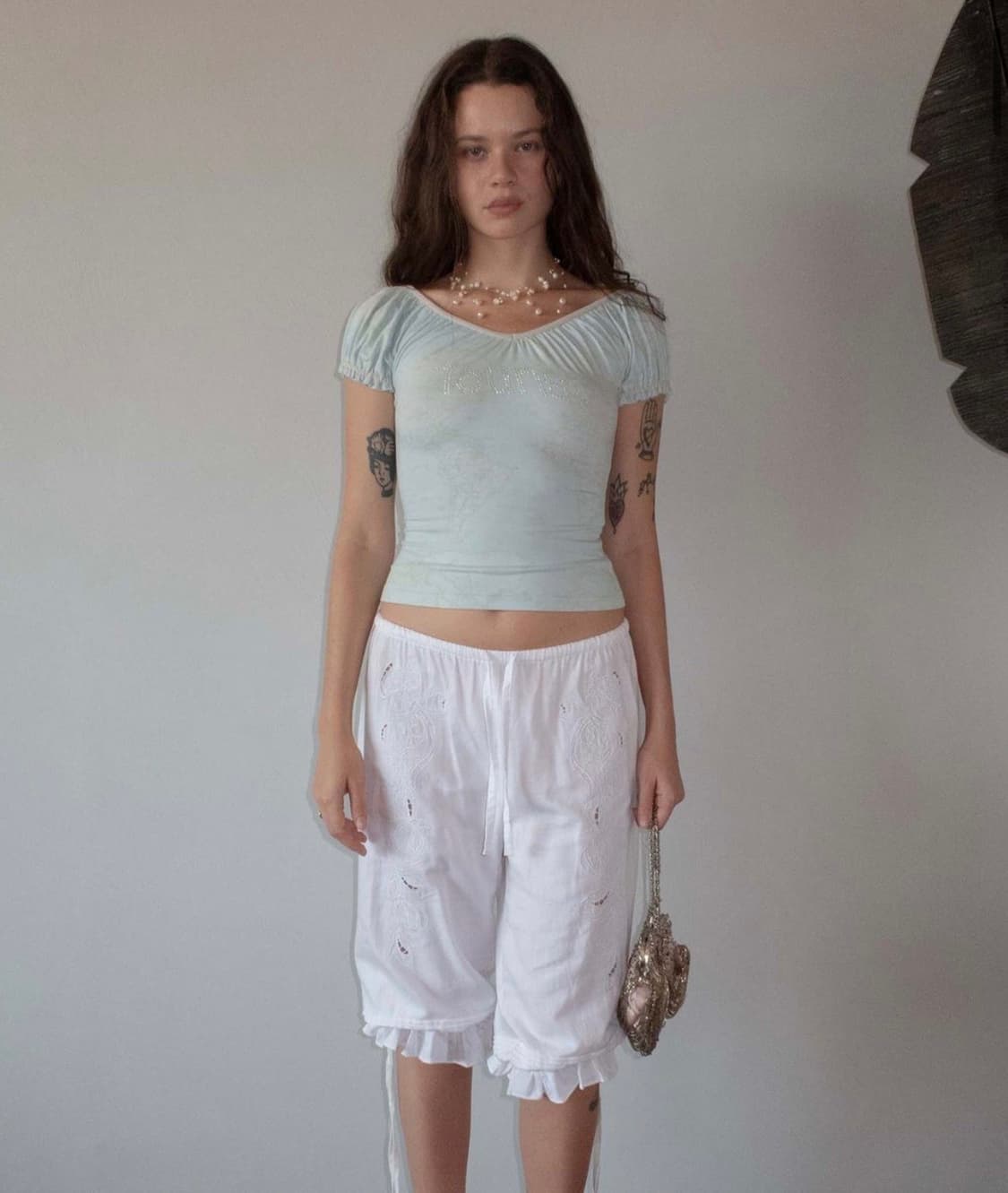 스컬프터 sculptor 투어리스트 스쿱 백 티셔츠 베이비블루 M 상품이미지3