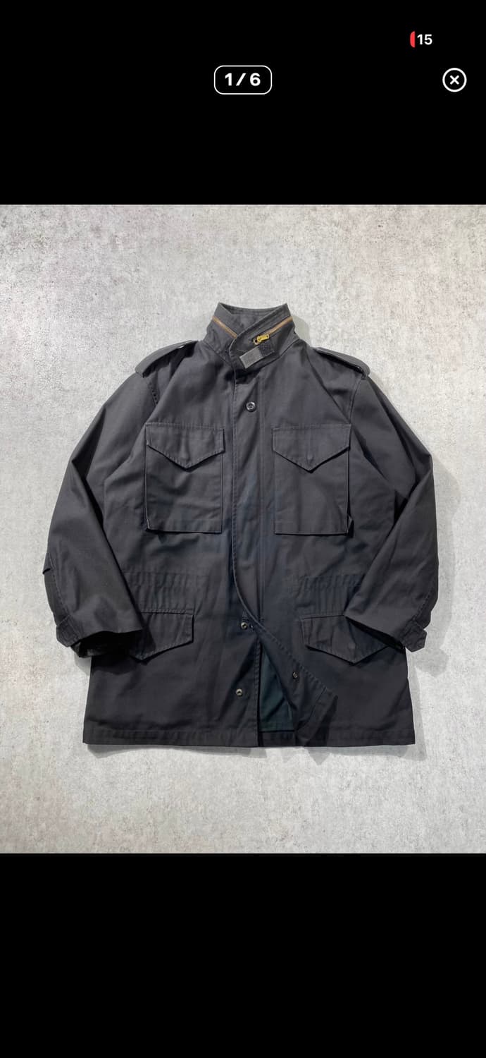[S] U.S.ARMY M65 Field Jacket Black 상품이미지1
