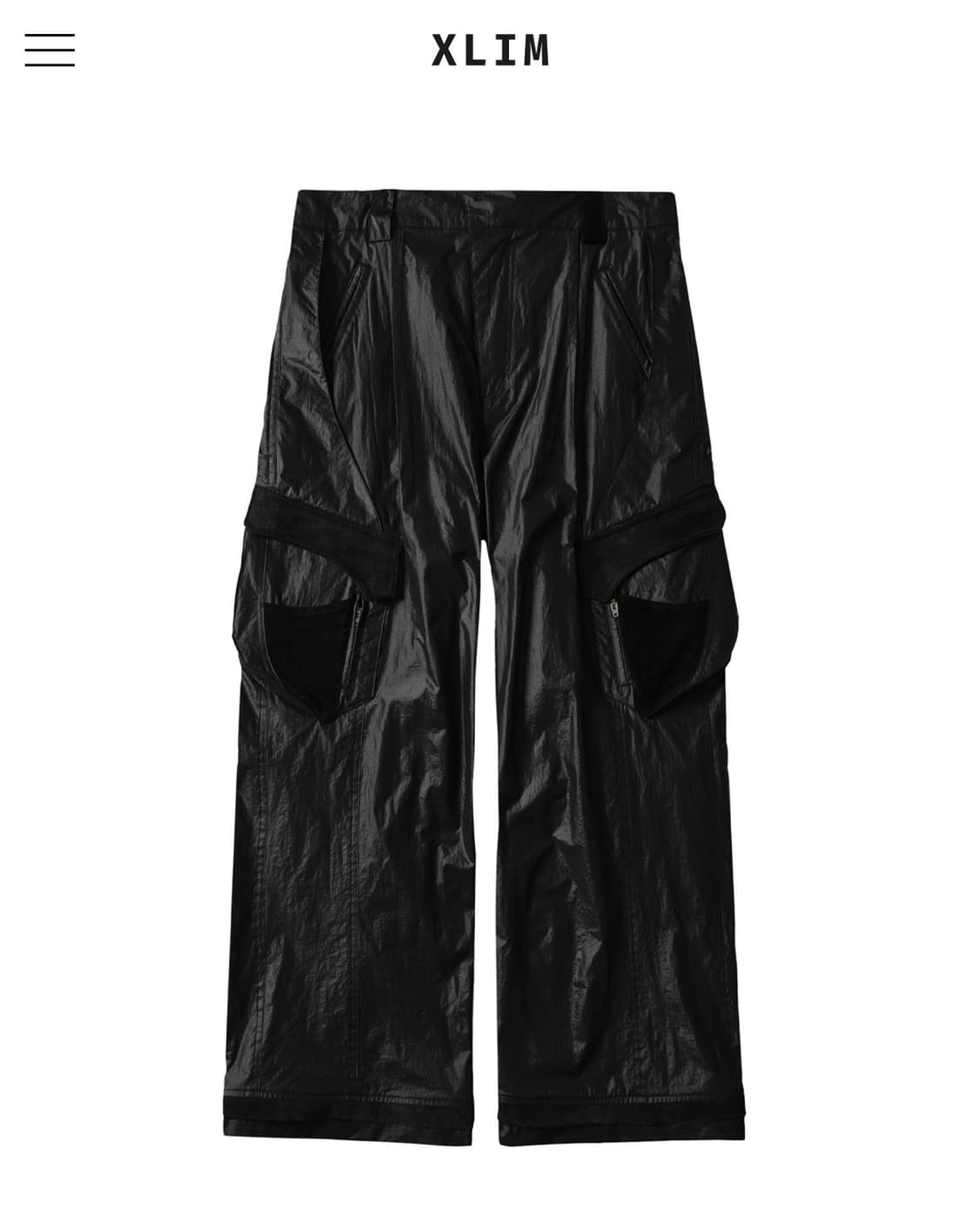 EP.7 04 TROUSERS COLOR : GLOSSY BLACK 상품이미지1