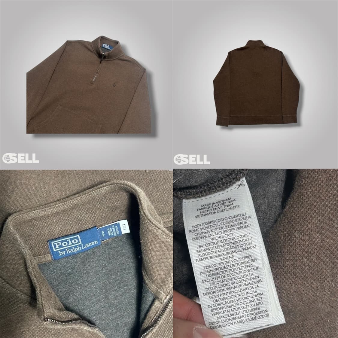 폴포 브라운 반집업 상품이미지3