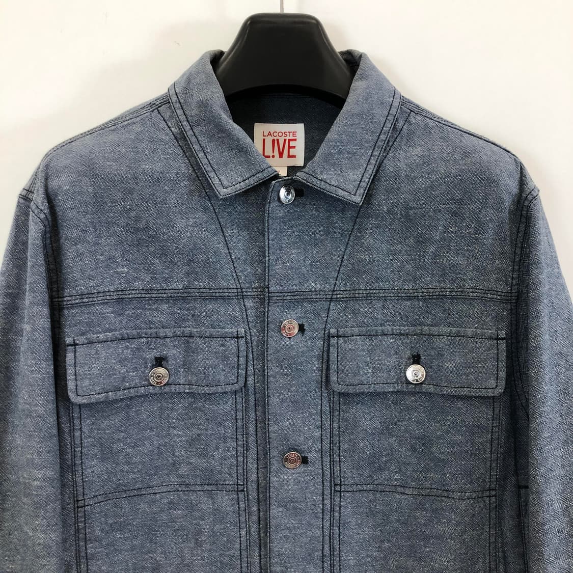라코스테 라이브 샴브레이 숏자켓 M 상품이미지2