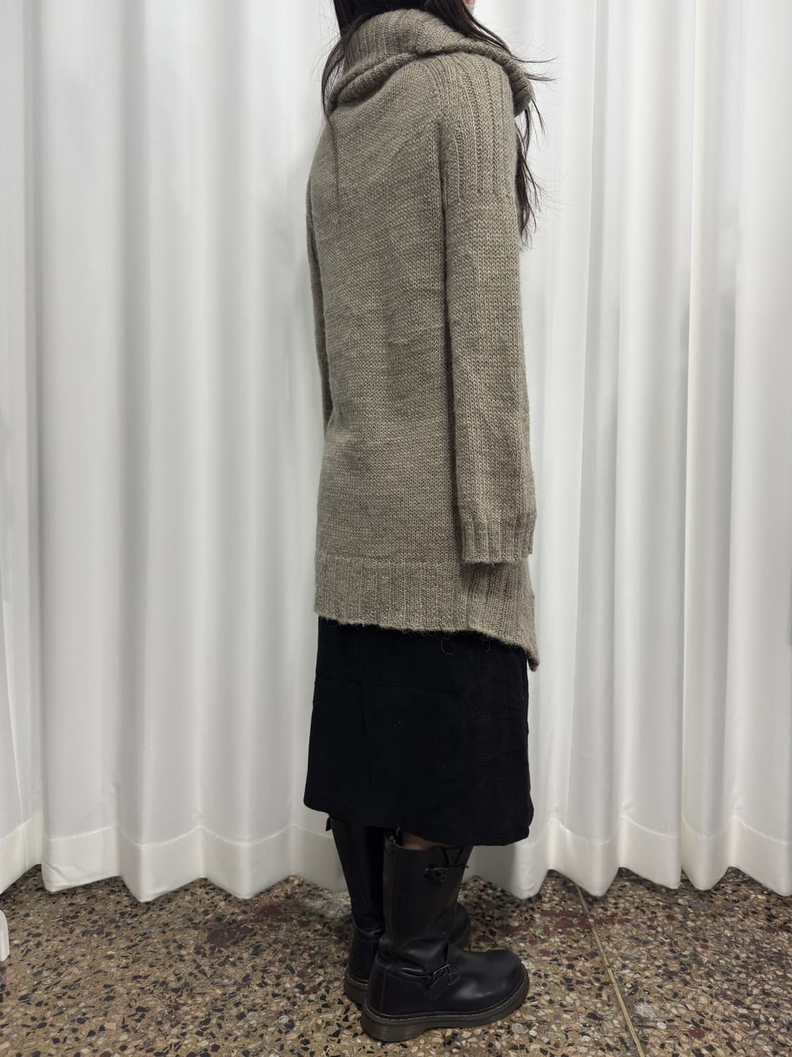 arti chaut design wool skirt 상품이미지5