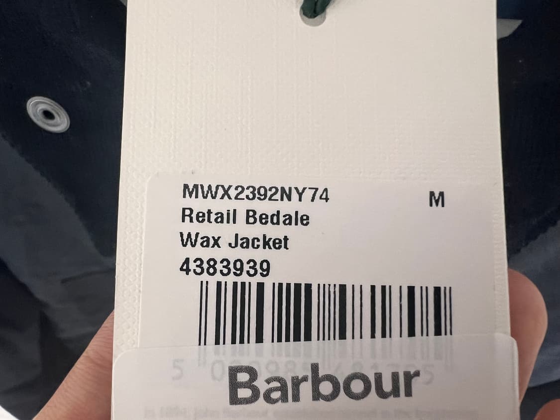 [M] 바버 비데일 왁스 자켓 새상품 상품이미지3