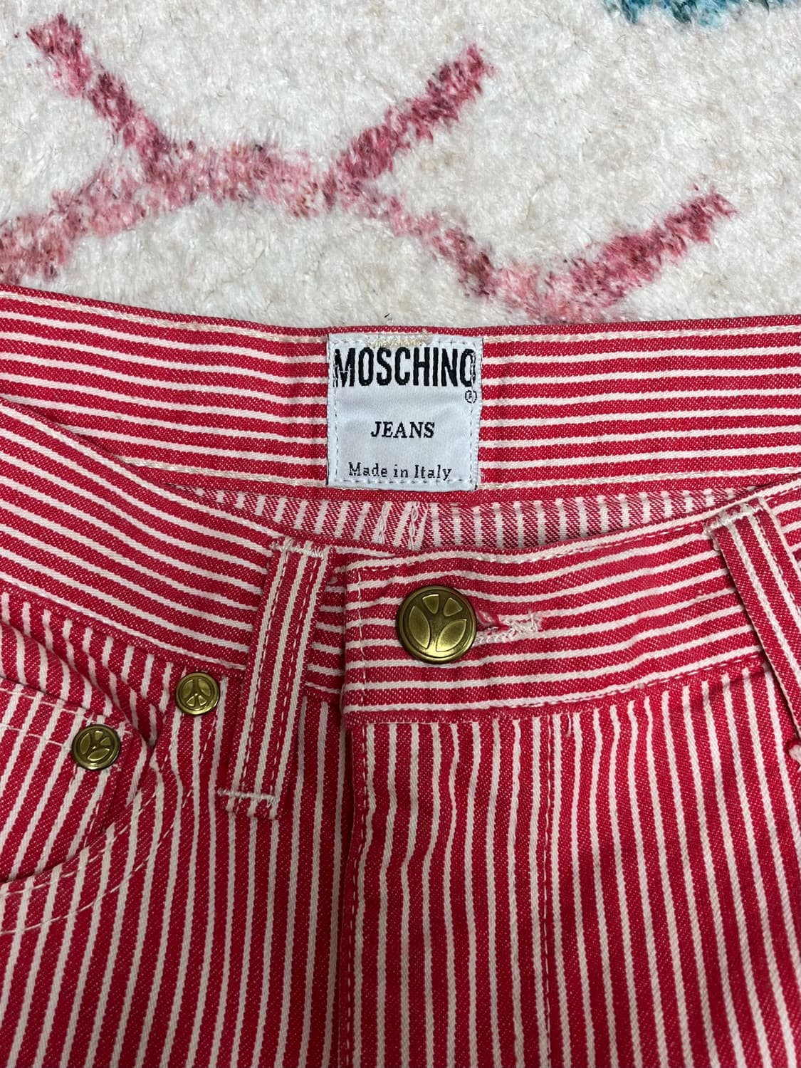 모스키노 빈티지 스트라이프 스커트 상품이미지2