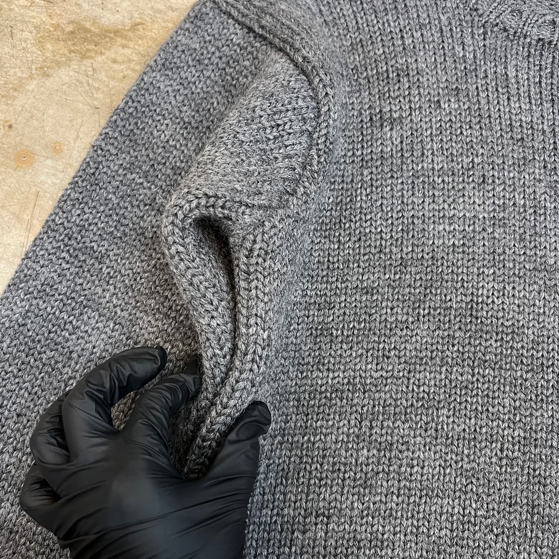 90s 폴로 울 헤비 니트 상품이미지5