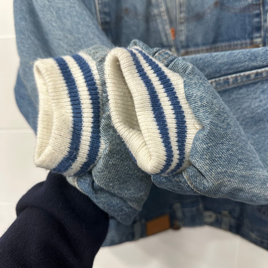 리워크 패치 데님 자켓 상품이미지3