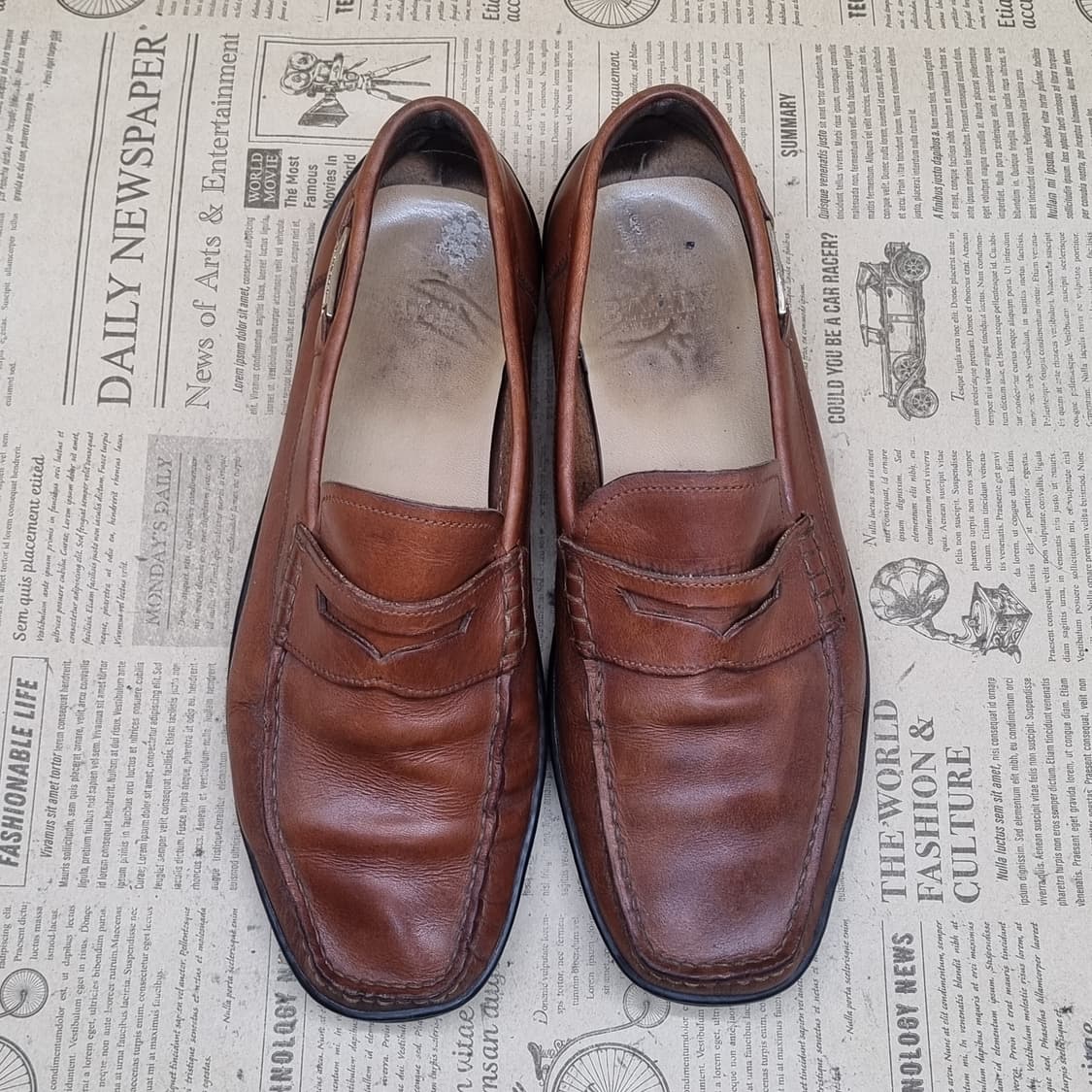 발리 남성가죽로퍼 실사이즈 275 상품이미지2