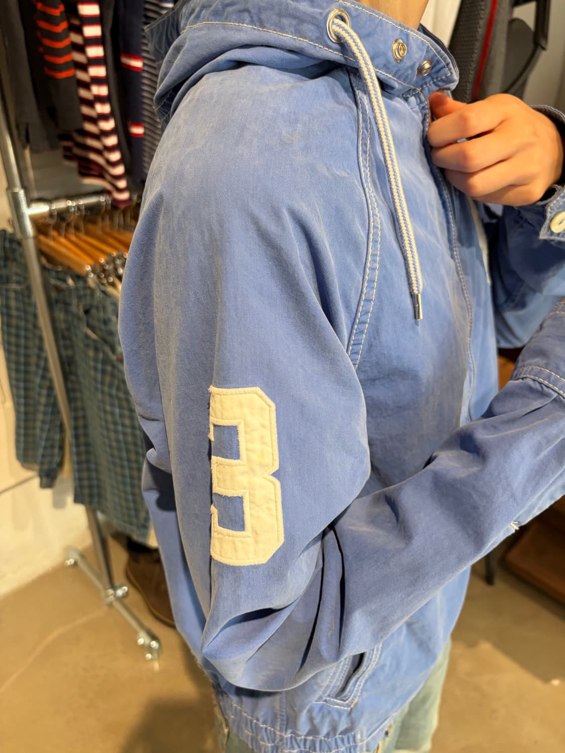 Polo Ralph Lauren 코튼 후드 윈드브레이커 S 상품이미지6
