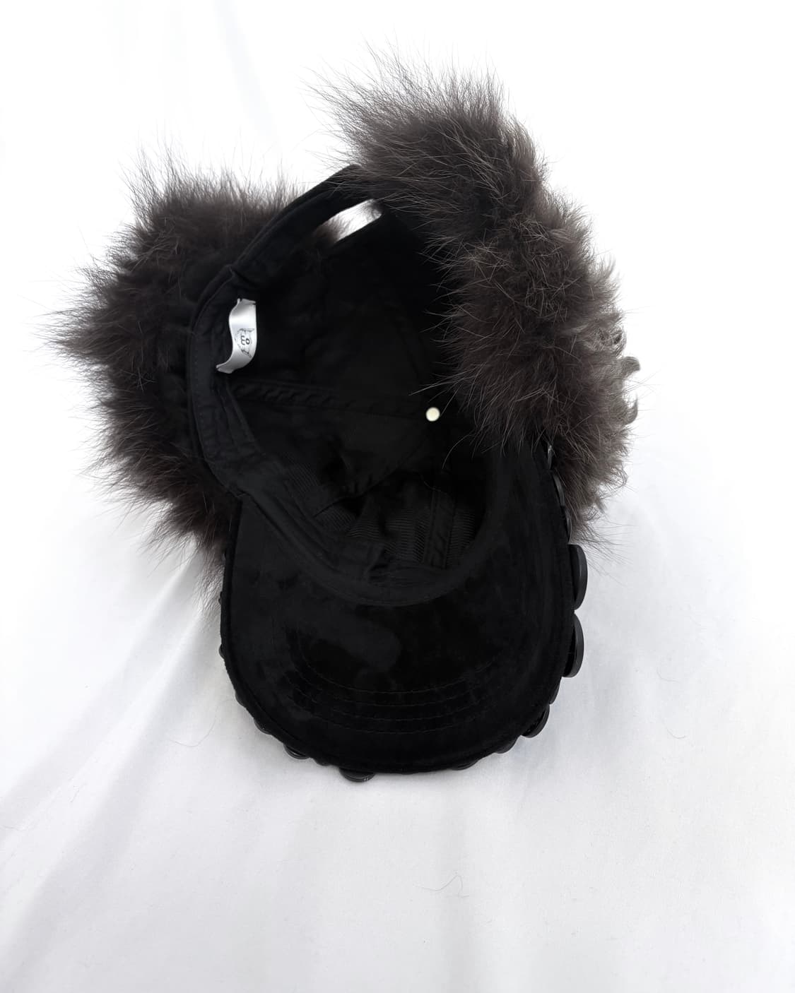 Custom🐾)greyish-brown fur button cap 상품이미지5