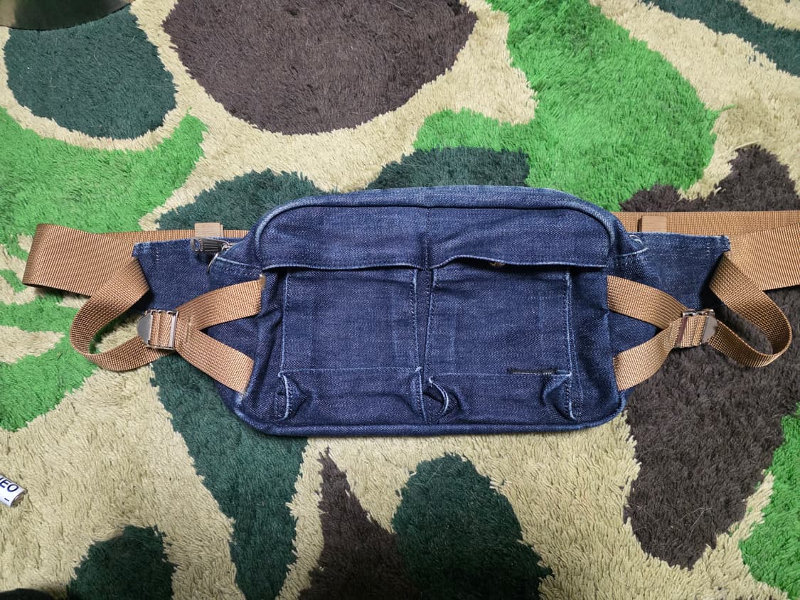 [OS] 베이프 X 포터 인디고 데님 탱커백 상품이미지1