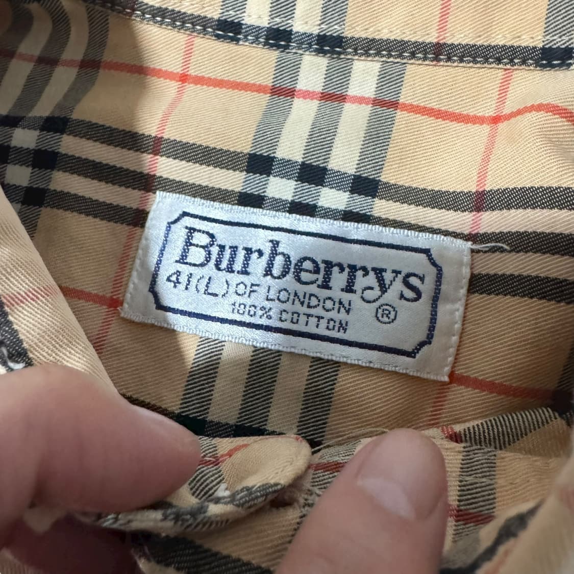 정품 버버리 노바체크 셔츠 상품이미지3