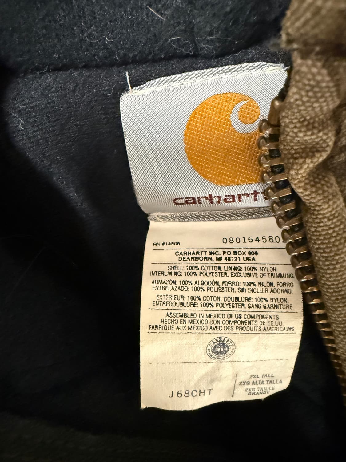 [오리지널] Carhartt J68 CHT 액티브 자켓 상품이미지4