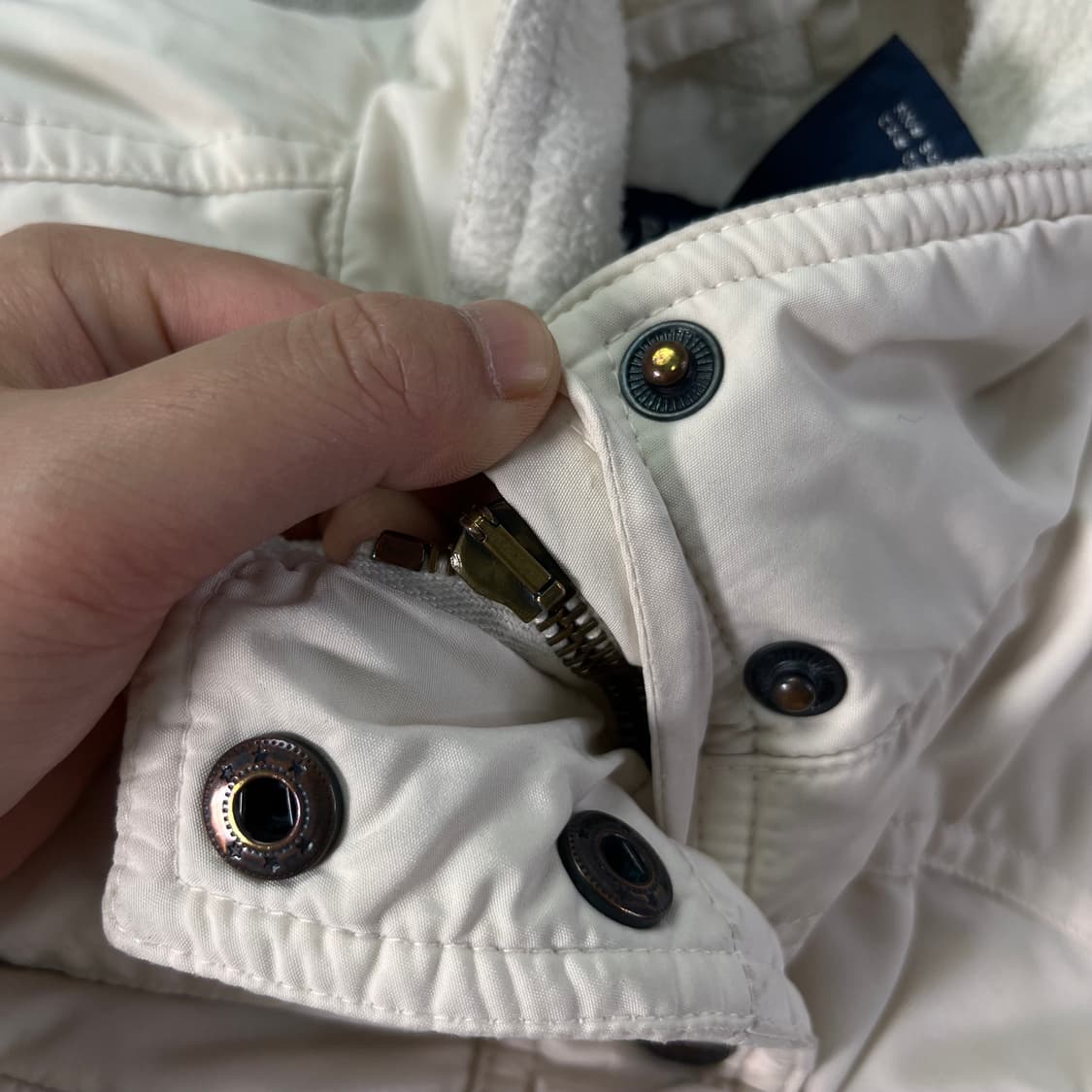 W 95 폴로 랄프로렌 투포켓 여성 화이트 패딩 상품이미지5