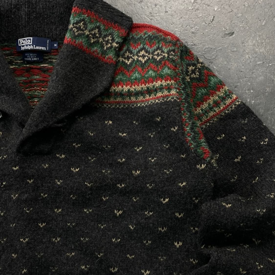 100 폴로 핸드메이드 숄카라 니트 상품이미지2