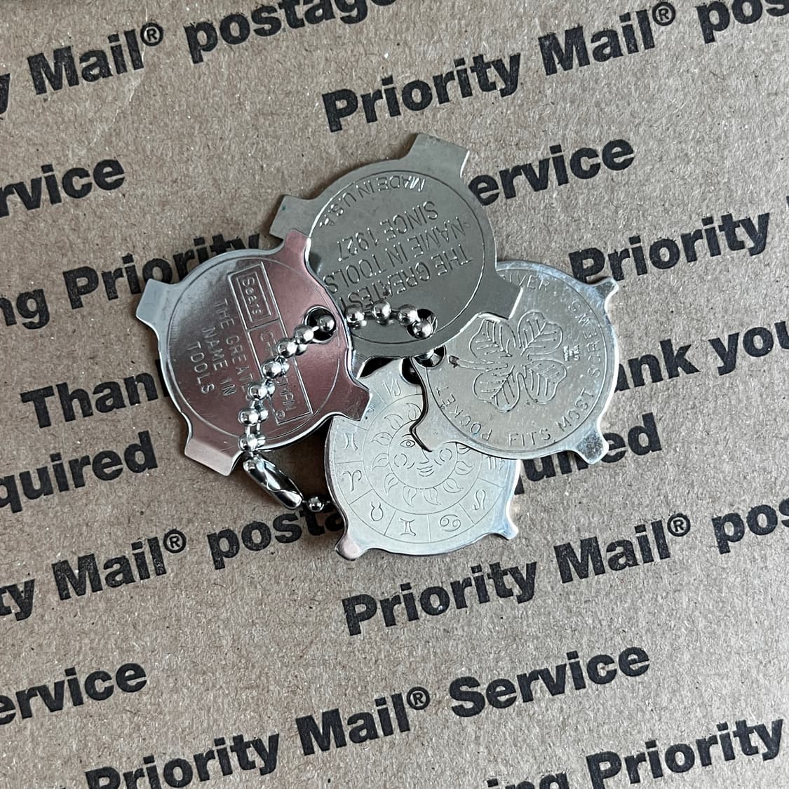 90s Vintage Sheriff Badge Keyring 상품이미지2