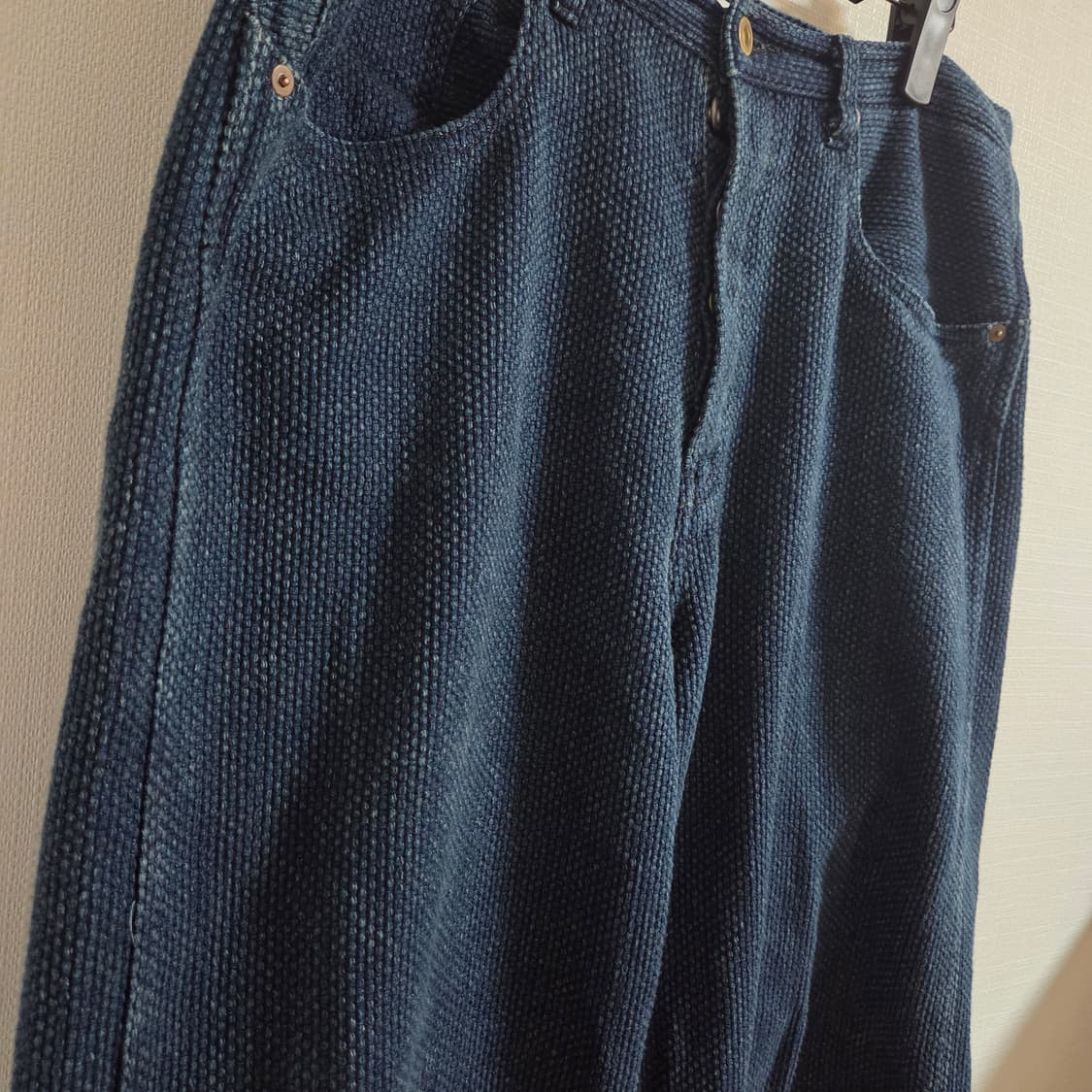 (4) 키바타 KIBATA SASHIKO PANTS old blue 상품이미지3