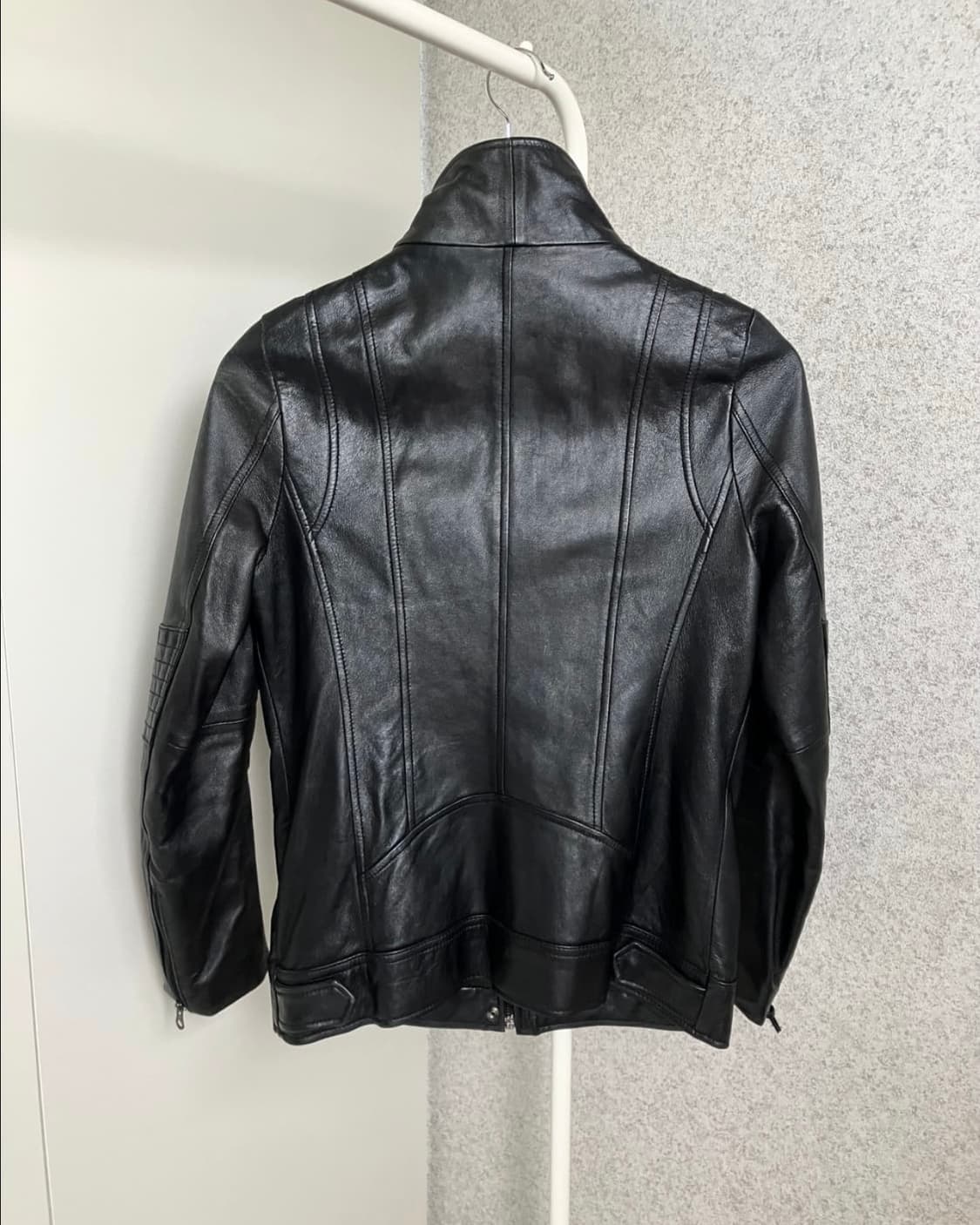 빈티지 레더 자켓 블랙 상품이미지2
