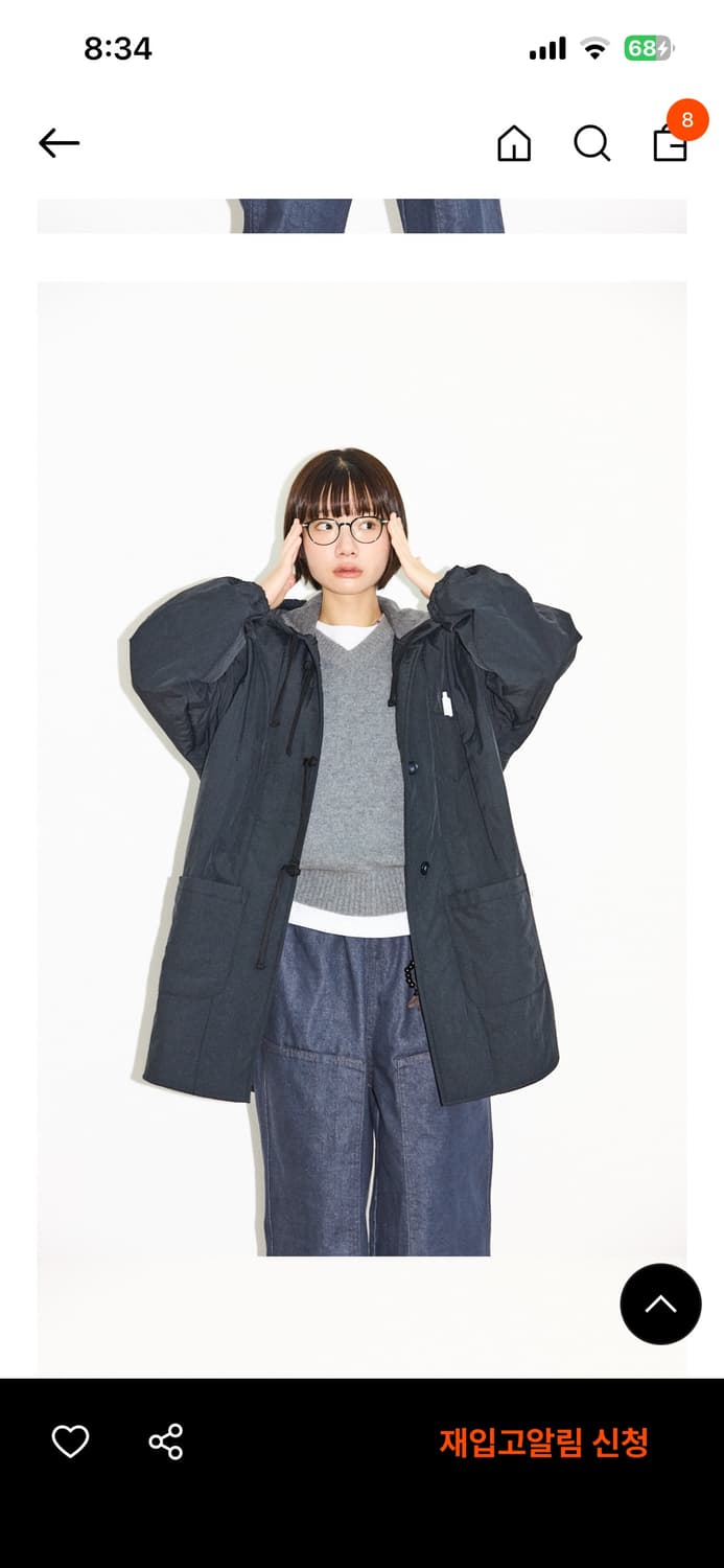폴트 falt padded hood jacket 패디드 후드 셔츠 자켓 상품이미지2
