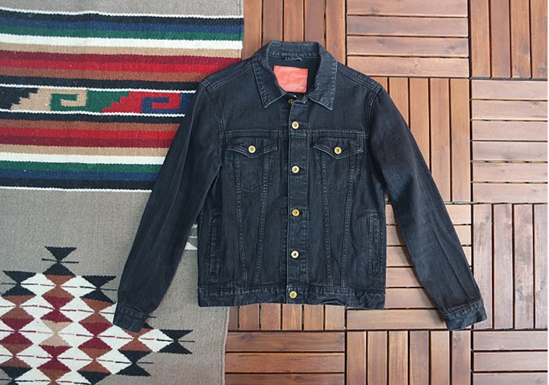 Wego  흑청 데님 자켓 상품이미지4