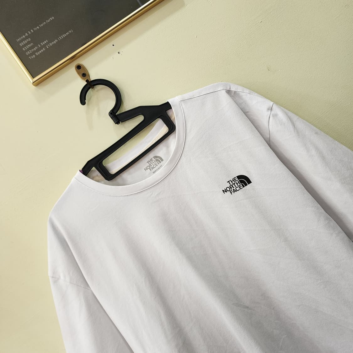 [110] 노스페이스 레귤러핏 로고 반팔 티셔츠 (화이트) 상품이미지2