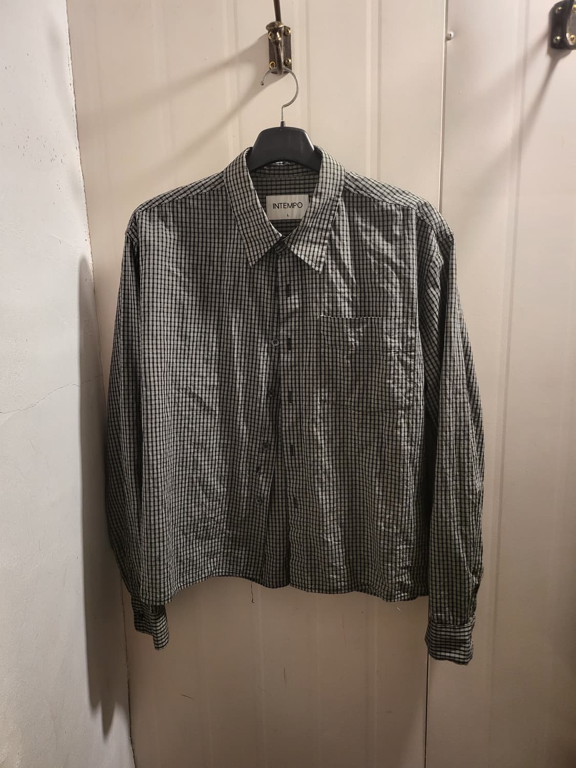 [L]INTEMPO 인템포무드 체크  셔츠 상품이미지1