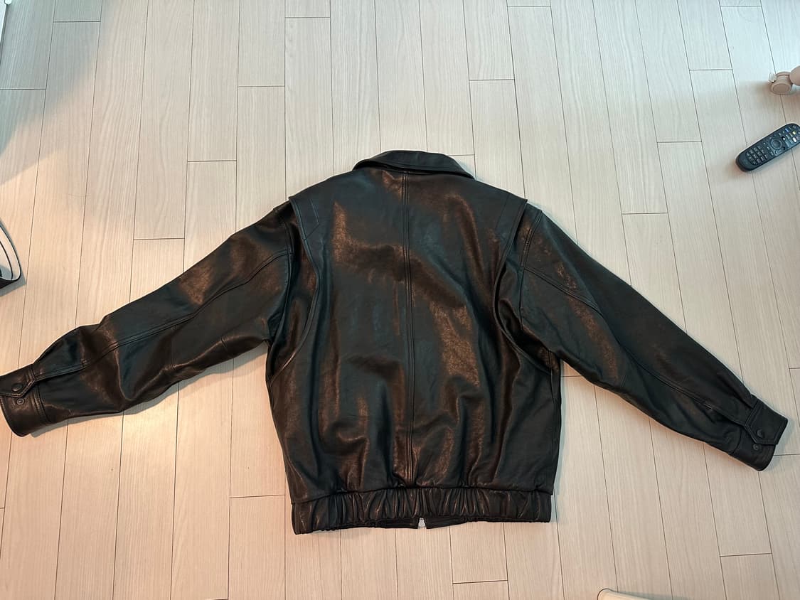도프제이슨 프리미엄 베지터블 램스킨 보머 레더 자켓 XL 상품이미지2