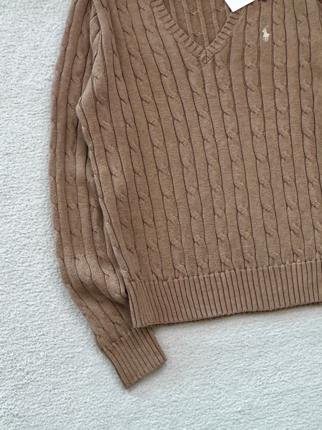 폴로 브라운 케이블 니트 상품이미지3