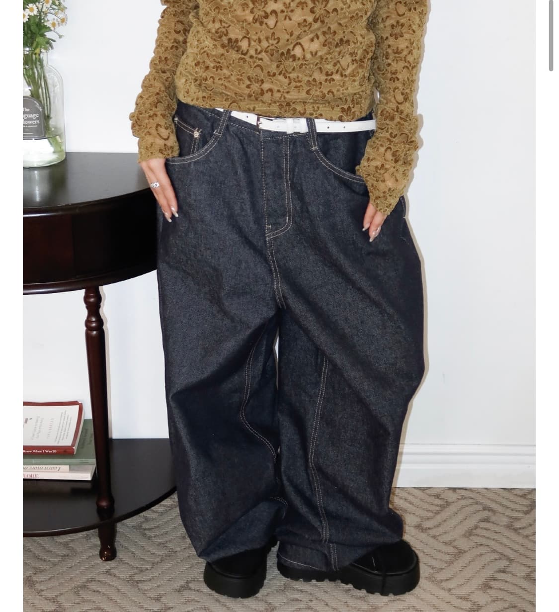 벌룬핏 생지데님 상품이미지4