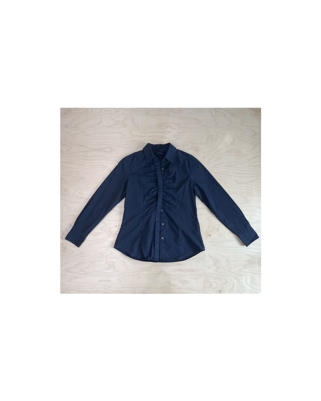 빈티지 유니클로 블랙 셔링 셔츠 상품이미지1