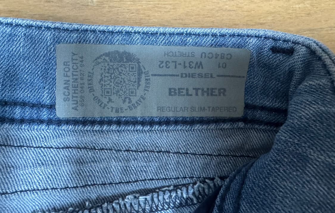 [31]디젤 BELTHER 레귤러 슬림 테이퍼드 청바지 상품이미지6