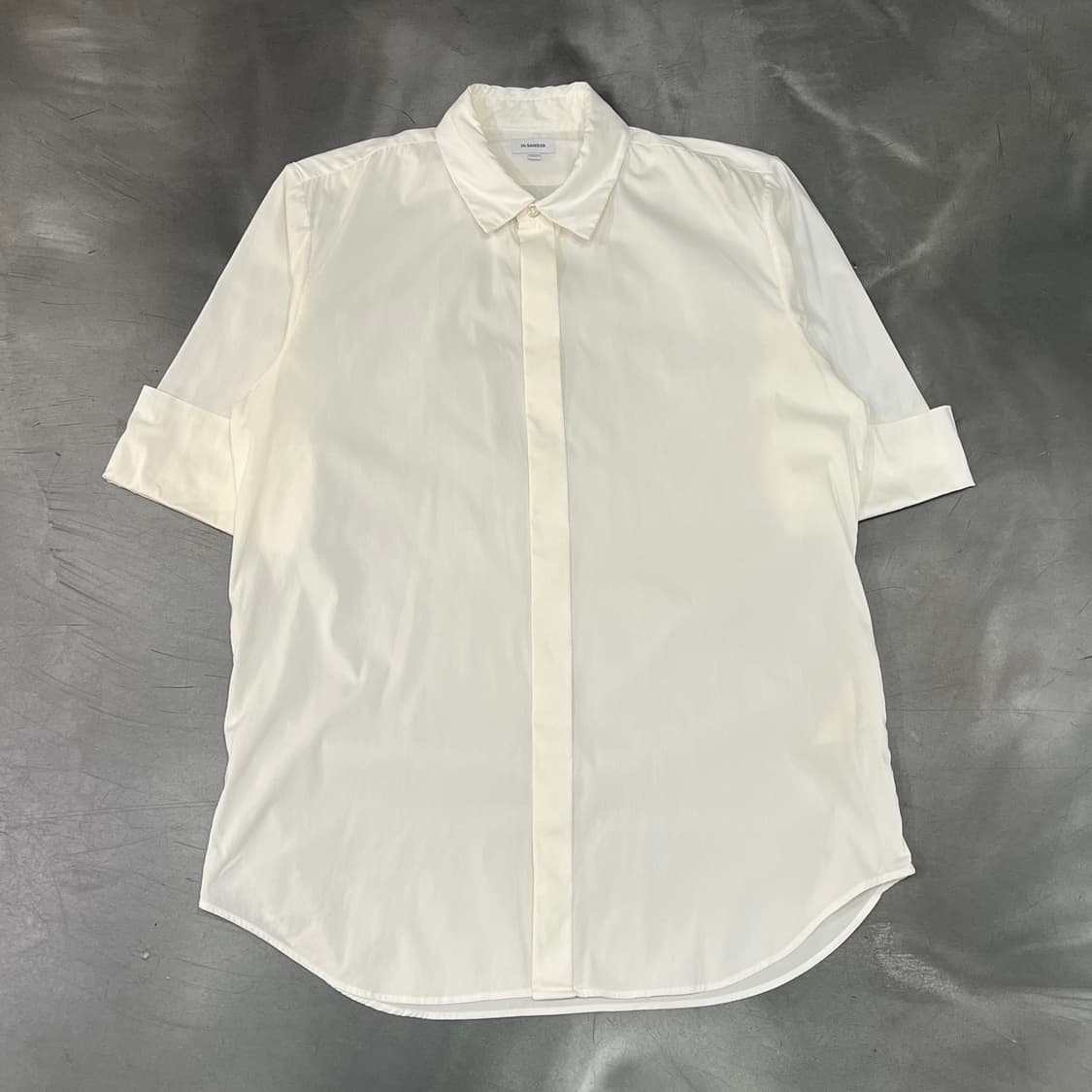  질샌더 히든 버튼 하프 셔츠 y16017 상품이미지1
