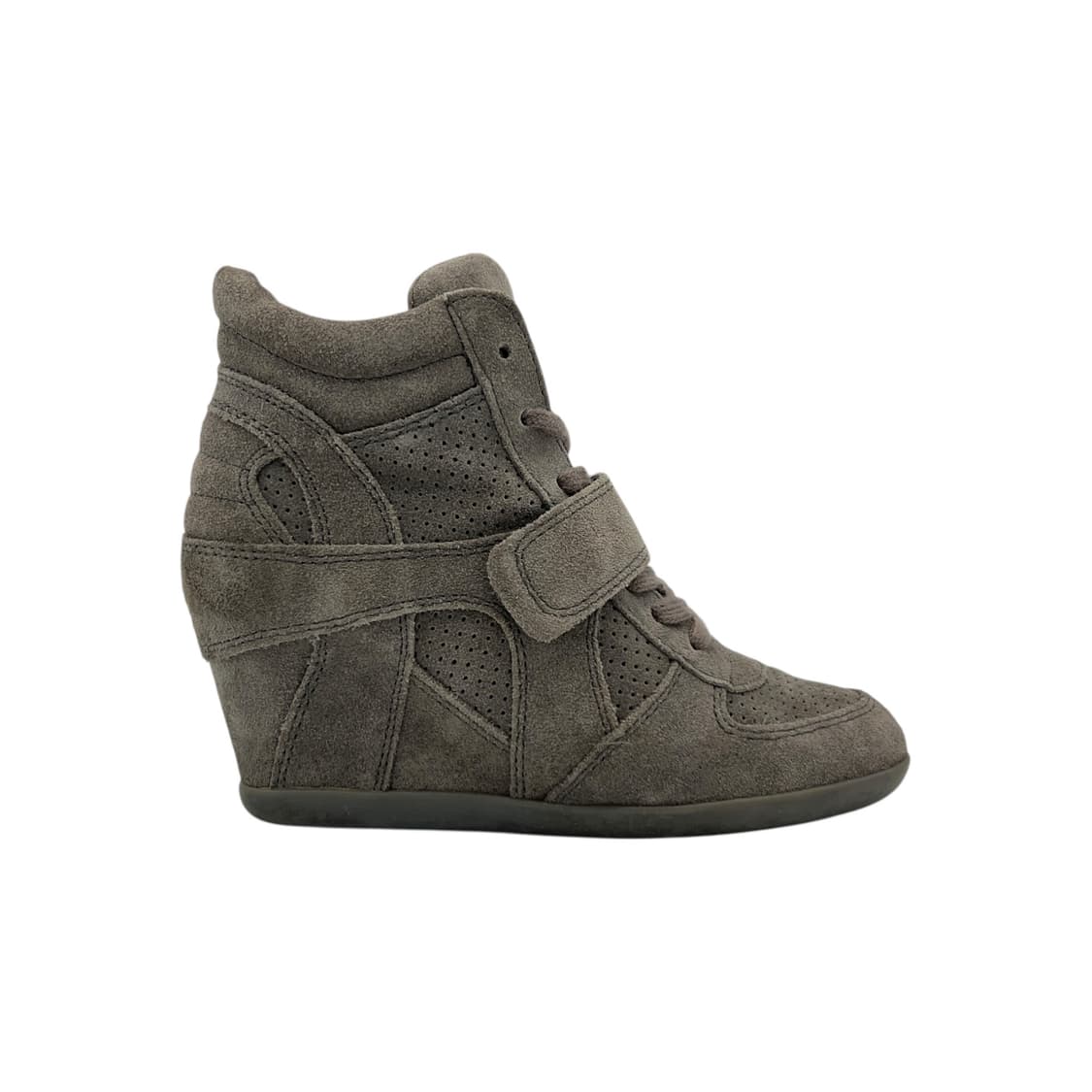 230 W 애쉬 보위 웨지힐 스니커즈 스웨이드 그레이 (EU36) 상품이미지1