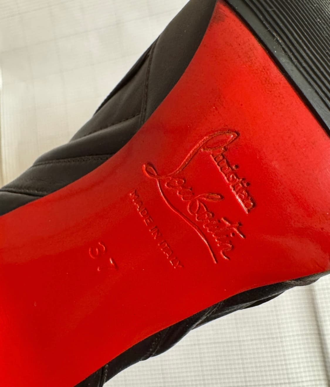 크리스찬 루부탱 앵클부츠, 부티 (정품. 다크 브라운 컬러, 37사이즈) 상품이미지7