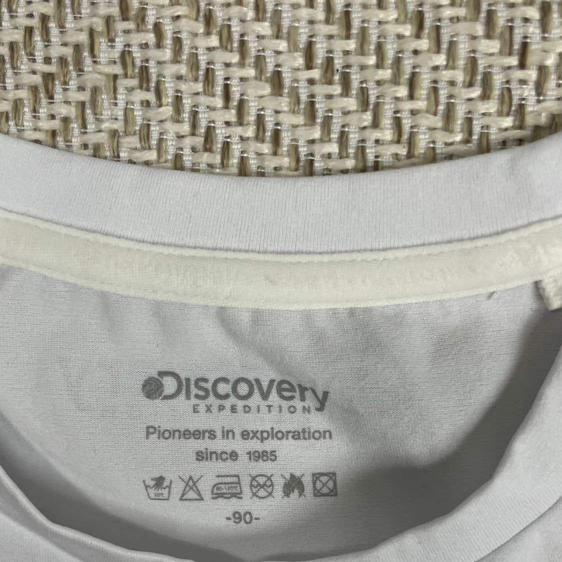 디스커버리 화이트 반팔티 90 상품이미지3