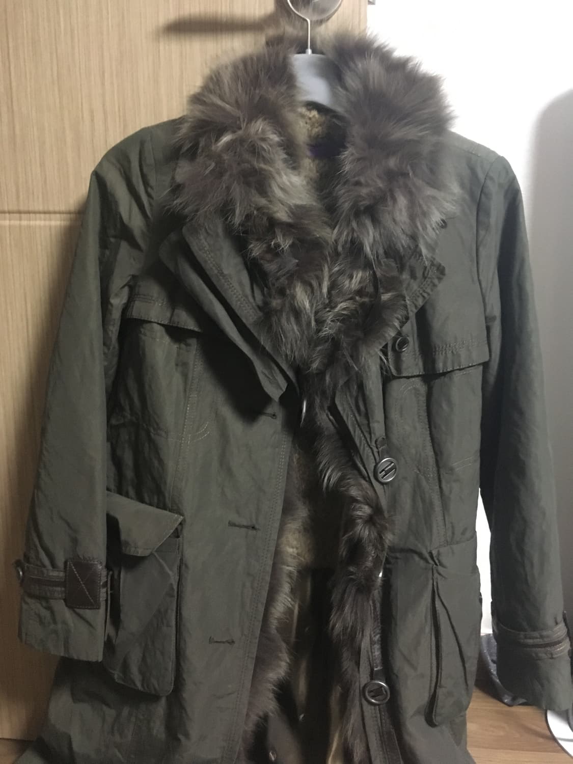 쉬즈미스 빈티지 퍼 사파리 자켓 상품이미지1