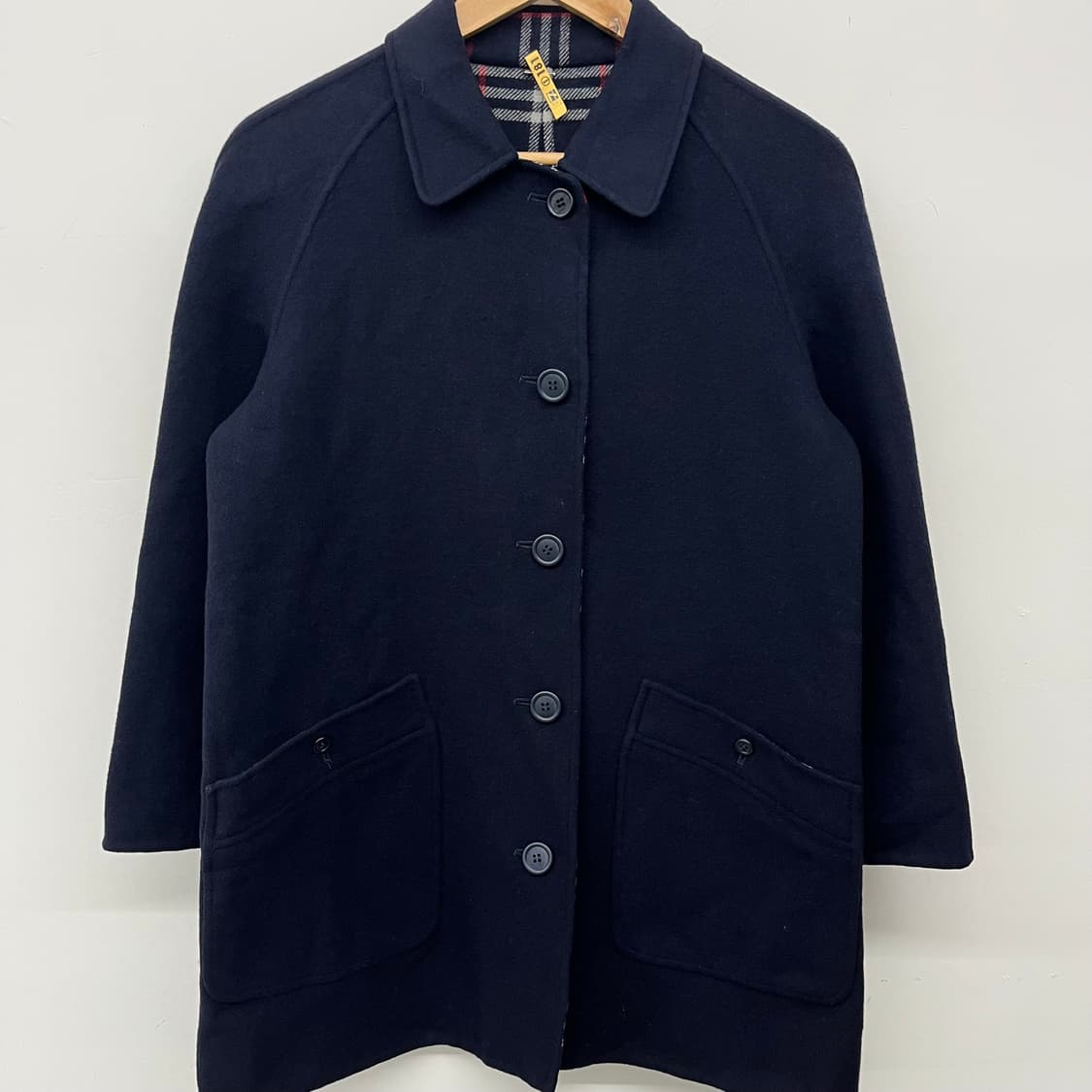 버버리 네이비 캐시미어 코트 여M 상품이미지2