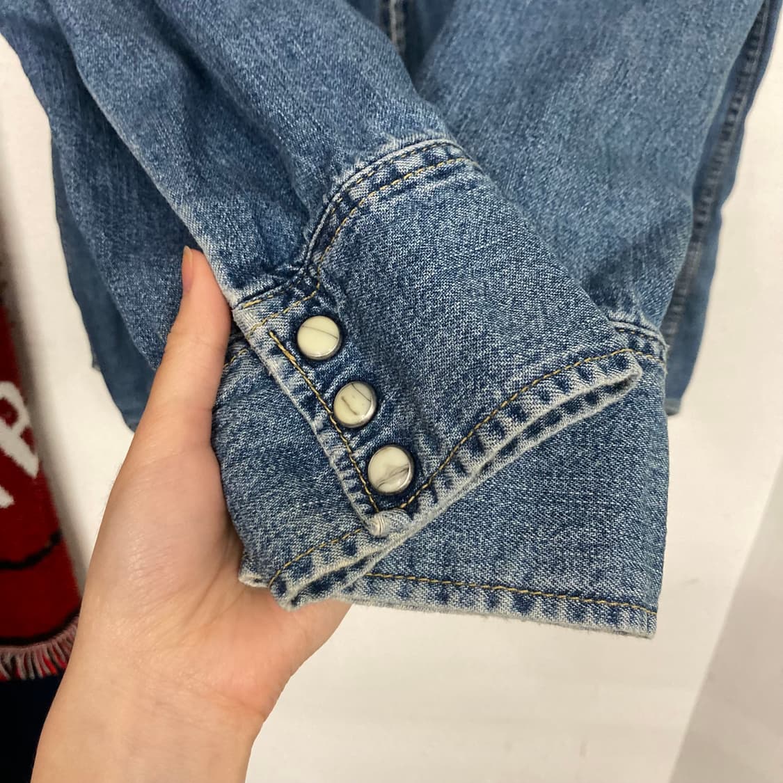 00‘s 리 웨스턴 데님셔츠 상품이미지5