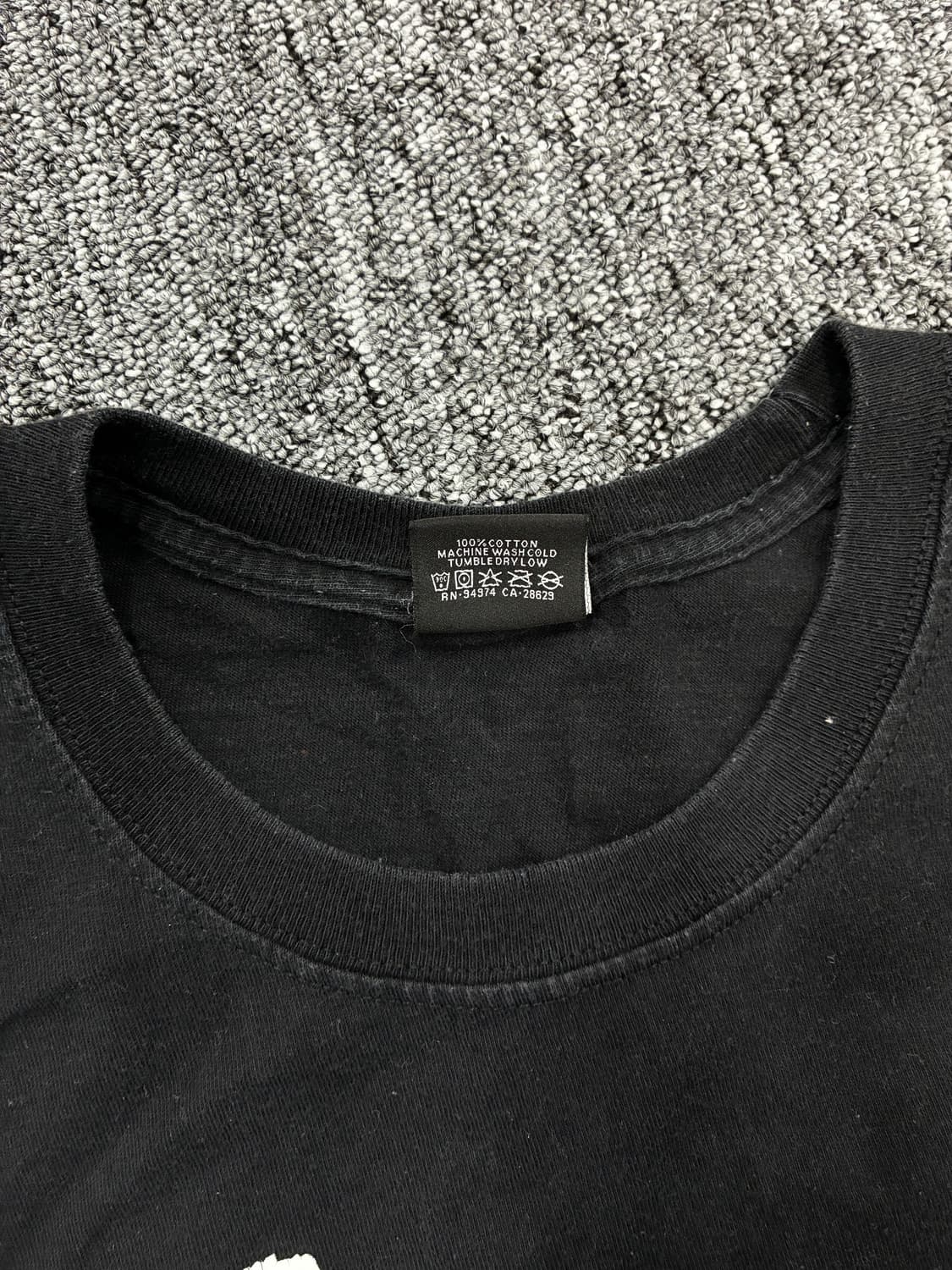 스투시 블랙 월드투어 반팔티 XL 상품이미지7