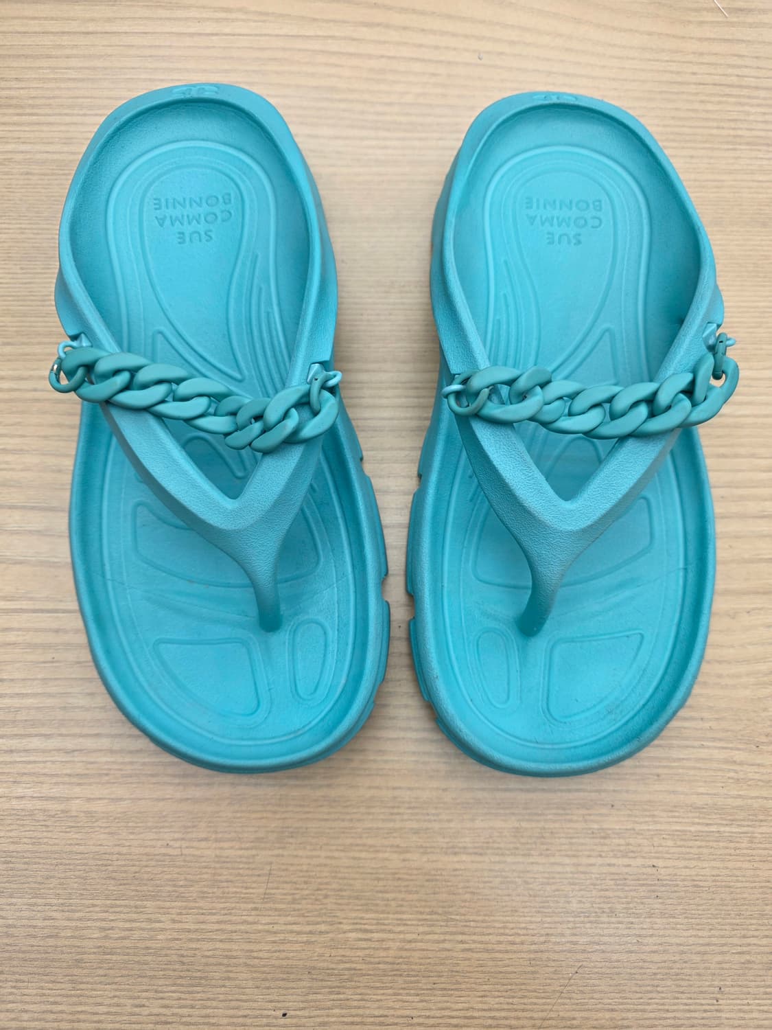 슈콤마보니 체인 슬리퍼 쪼리 민트 370 상품이미지4