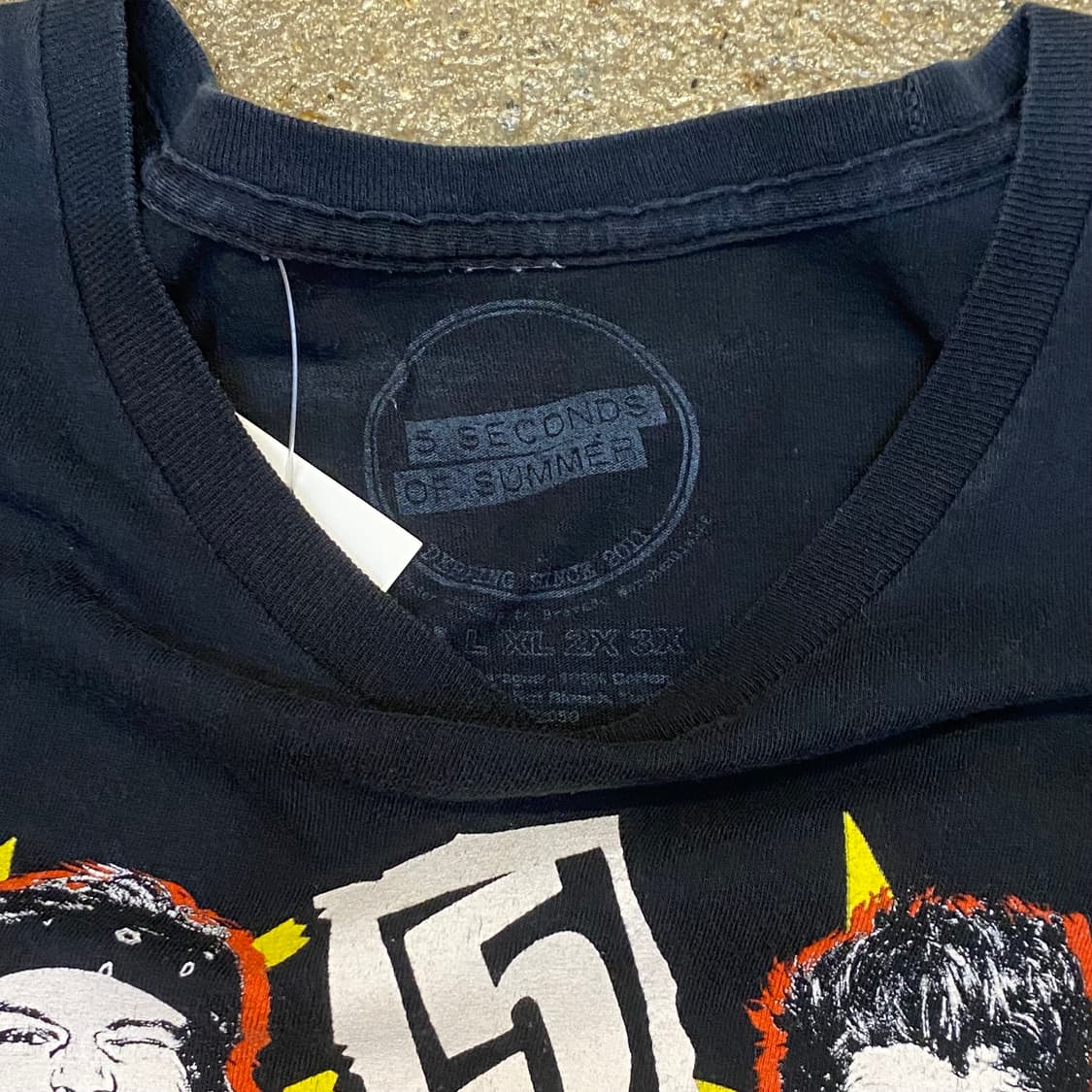 미국 빈티지 밴드 파이브세컨즈오브더써머 투어 반팔티 락티셔츠 상품이미지3