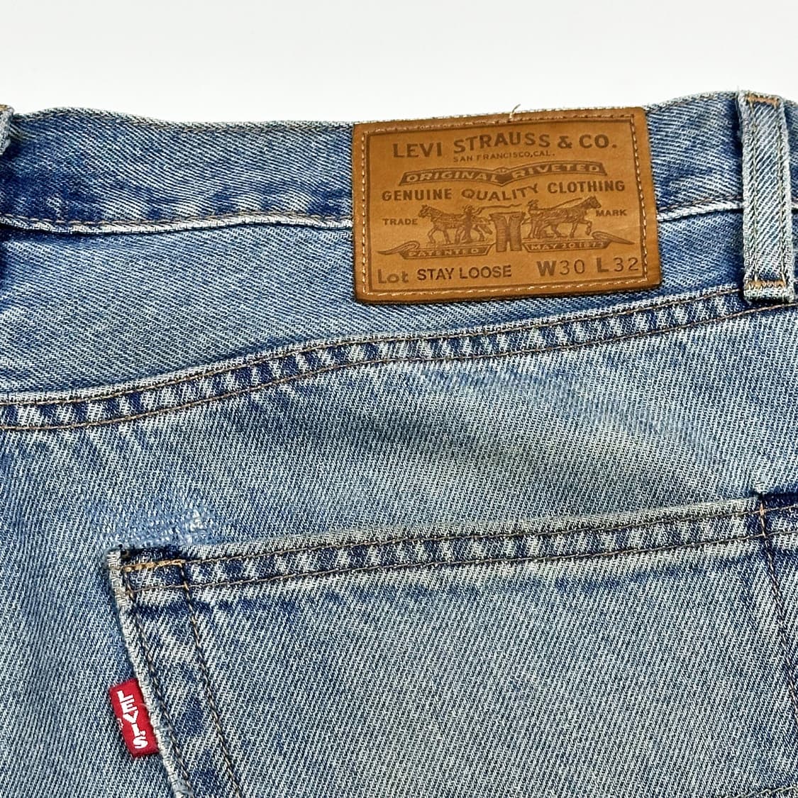 33 리바이스 og 스테이루즈 루즈핏 빈티지 데님팬츠 상품이미지6