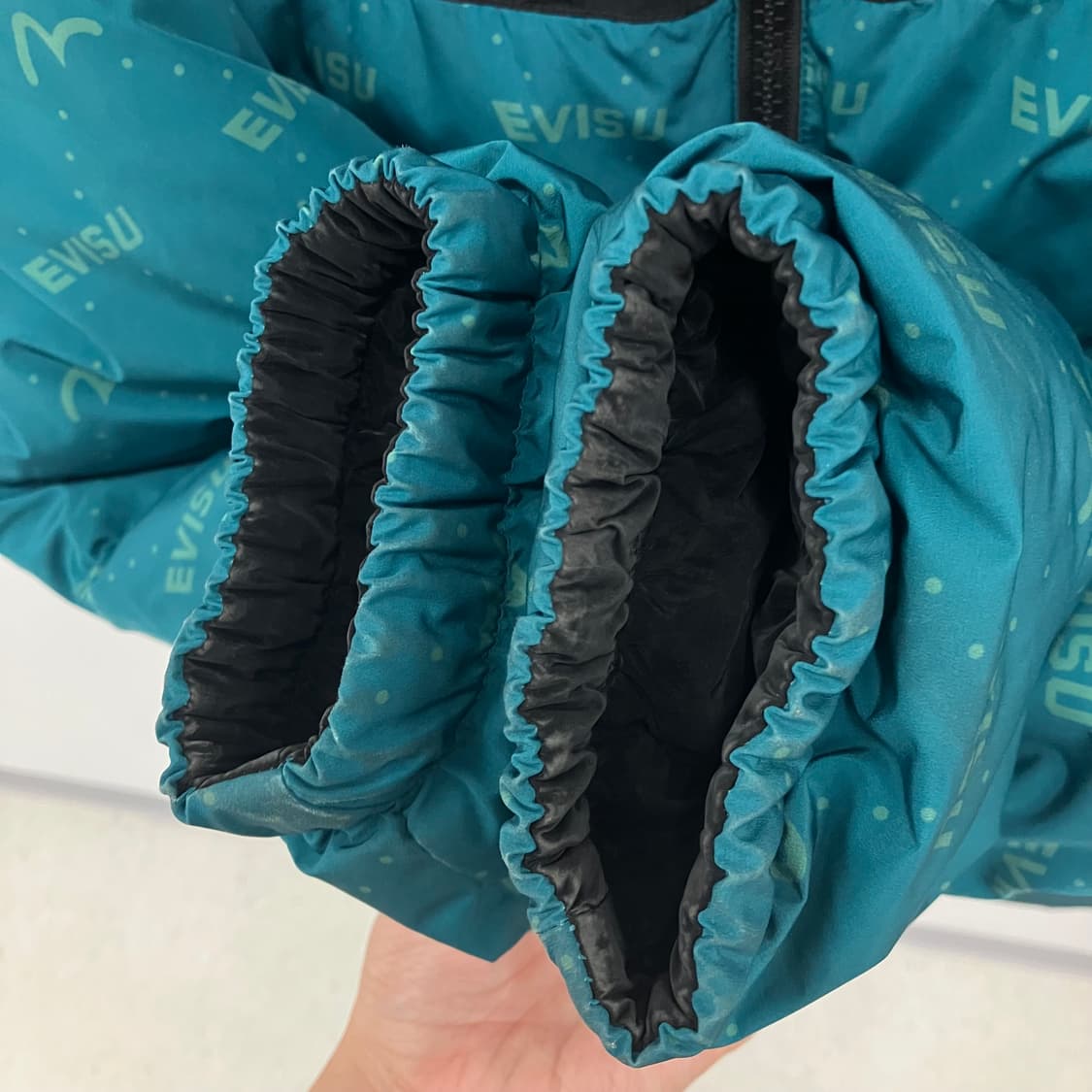 에비수 모노그램 리버시블 다운 무광 패딩 점퍼 L 상품이미지10