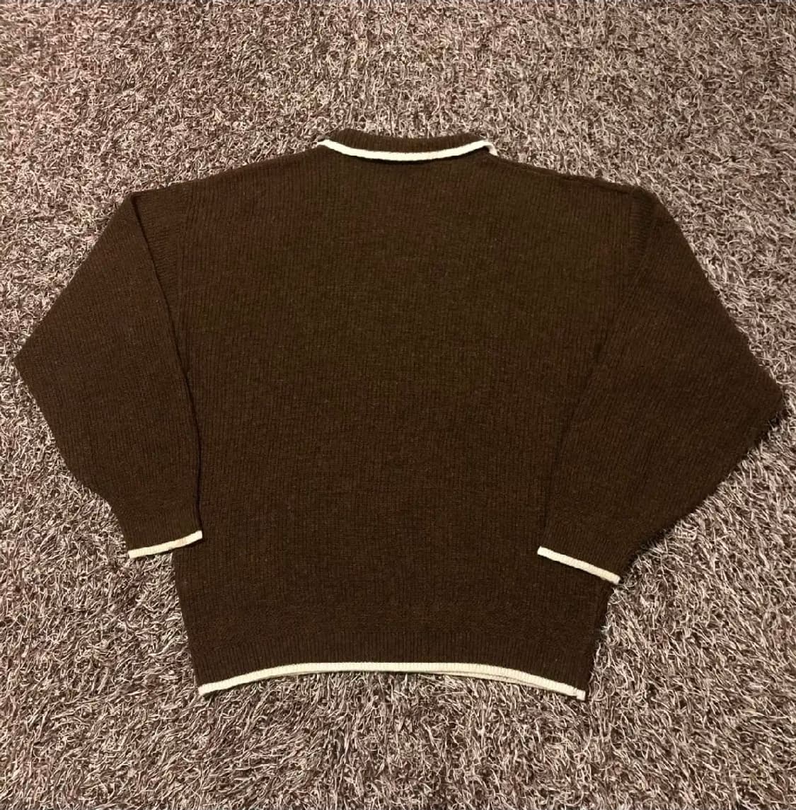 남성 빈티지 일본 니트 갈색  상품이미지4