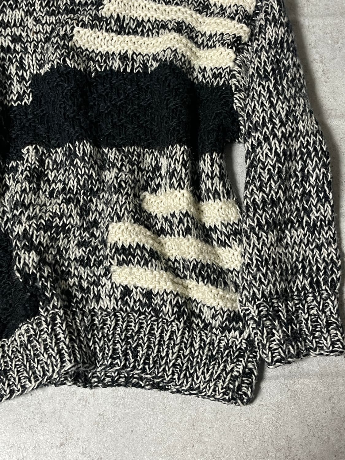 (Unknown)grunge pattern knit 상품이미지4