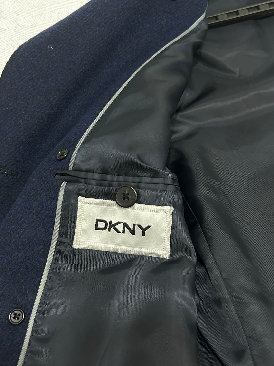 DKNY 네이비 더블 버튼 울 코트 남성 M 95사이즈 상품이미지7