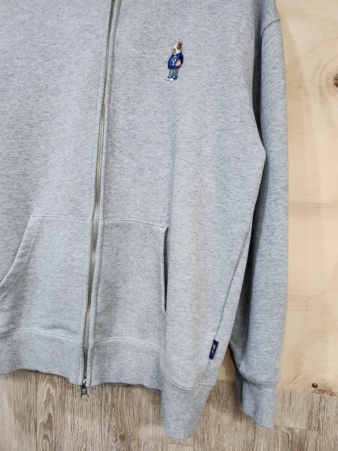 1007) 예일 Yale 곰돌이 자수 후드집업 상품이미지4