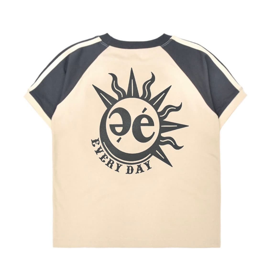 예예 Sun Moon Raglan Crop S/S - Charcoal  상품이미지2